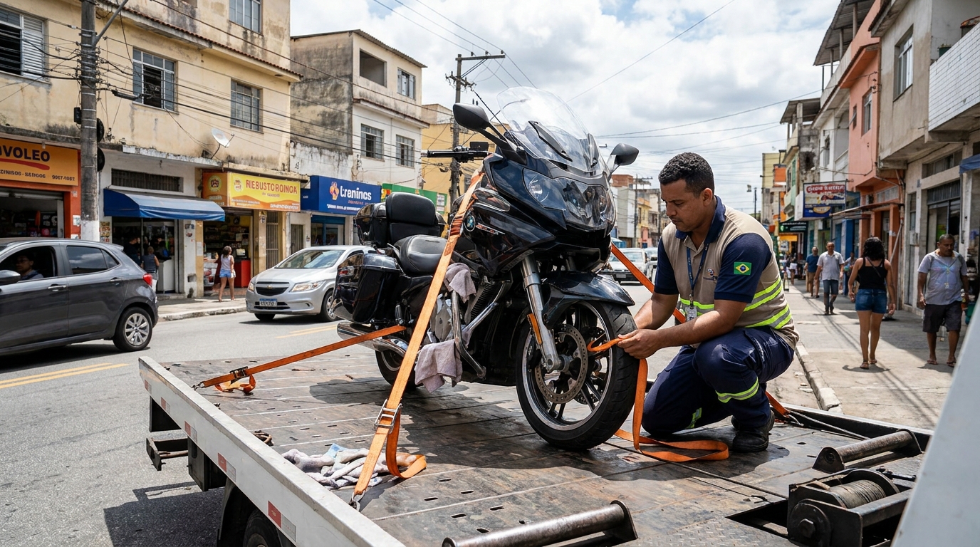 Remoção de Moto em Pane na Colina Azul, Aparecida de Goiânia‑GO